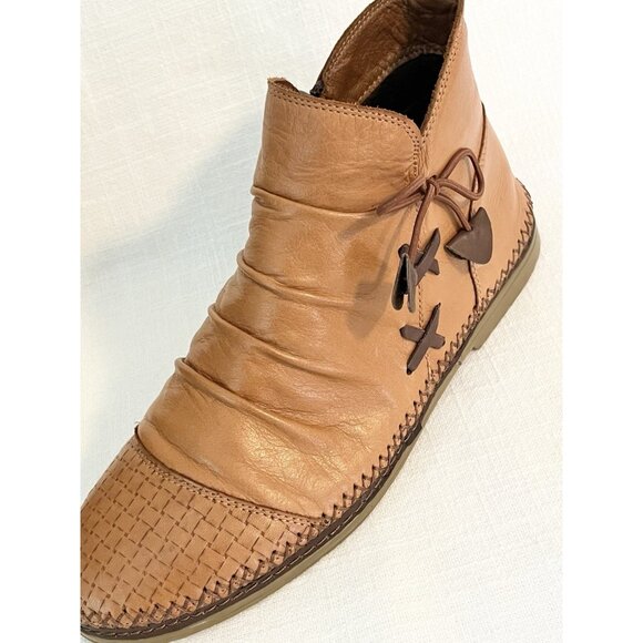 Spring Step‎ Women's Pomeroy Chelsea Boot Leather Sz 10.5-11. Camel Color - Picture 11 of 14